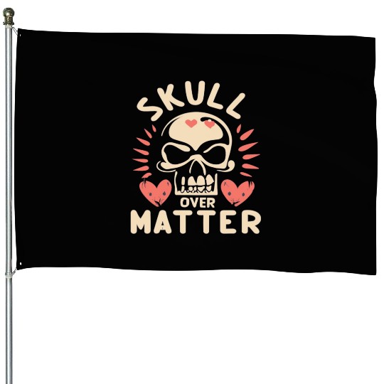 Totenkopf Skull Skulls Totenschädel Spruch House Flags