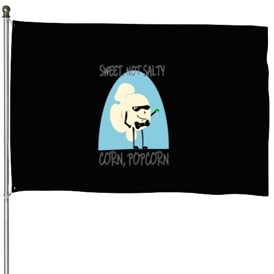 Sweet Popcorn Funny Pop Culture Cartoon Parody House Flags