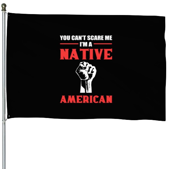 A Native American American Indians Gift House Flags