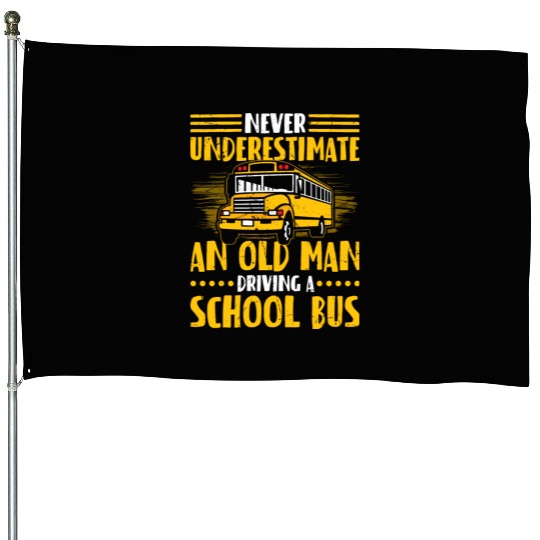 School Bus Driver House Flags