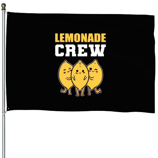 Lemonade Crew Fruits Lover Gift House Flags