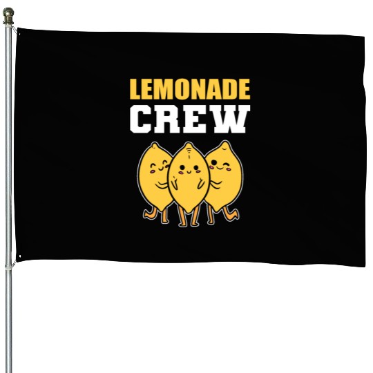 Lemonade Crew Fruits Lover Gift House Flags