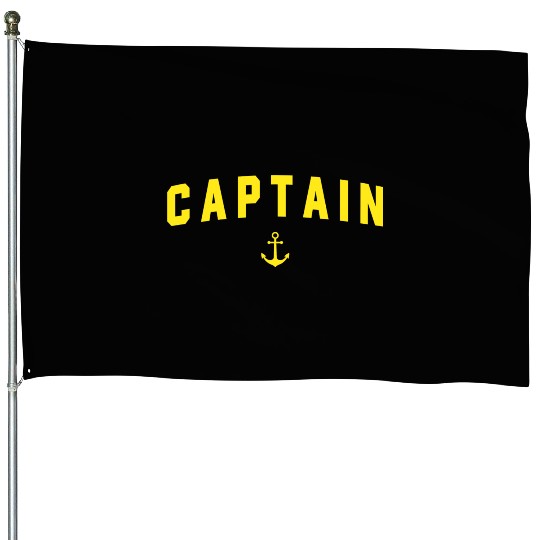Navy Blue Captain House Flags