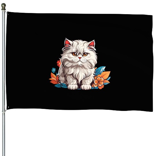 Persian Cat House Flags