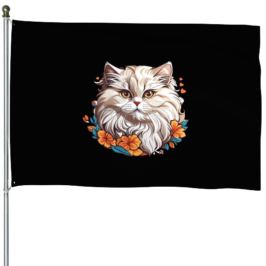 Persian Cat House Flags