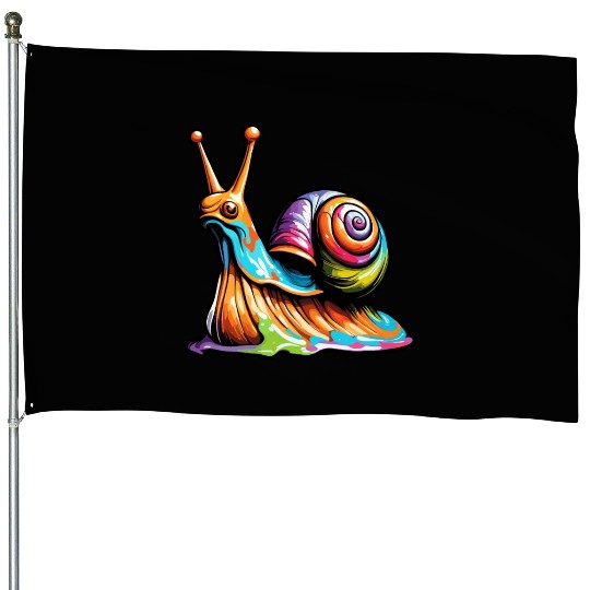 Snail / Animal / Slimy / Meadow / Grass / Pet House Flags