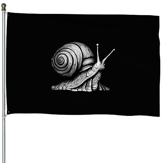 Snail / Animal / Slimy / Meadow / Grass / Pet House Flags