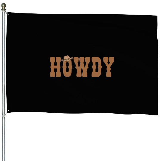 Howdy Rodeo Western Country Southern House Flags