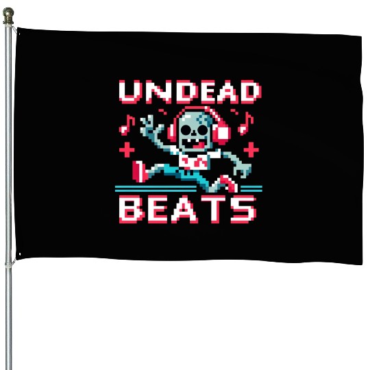 Undead Beats - 8-bit Zombie Groove House Flags