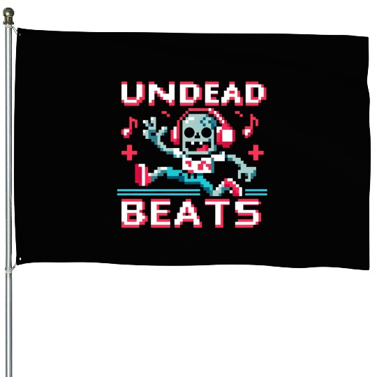 Undead Beats - 8-bit Zombie Groove House Flags