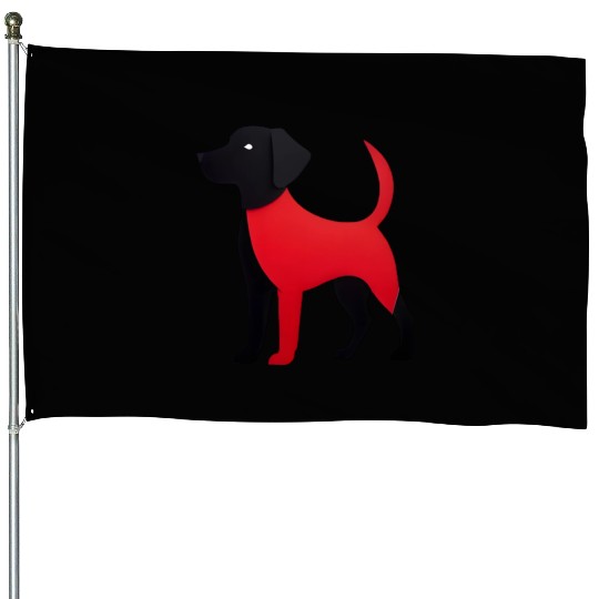 Red Dog 4 House Flags