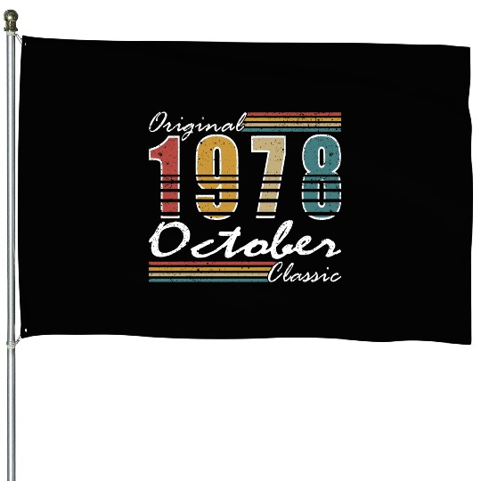 1978 vintage birthday year of birth 1978 gift House Flags