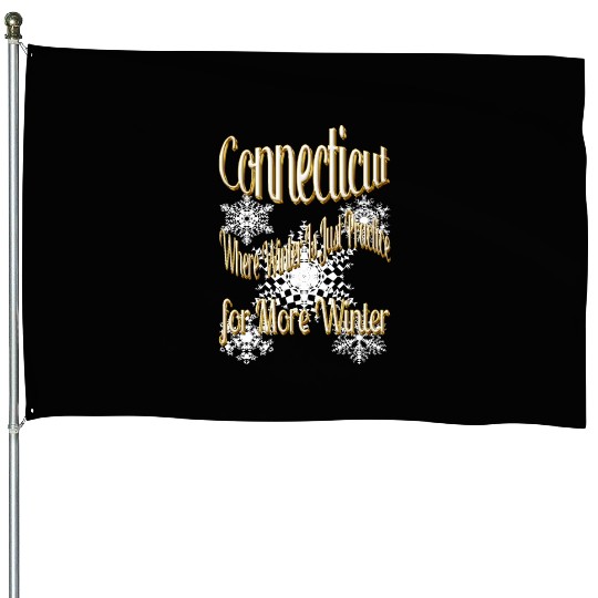 Connecticut winter House Flags