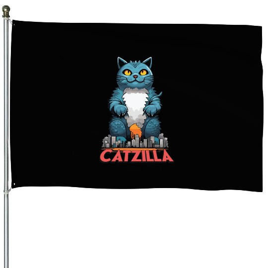 Catzilla House Flags
