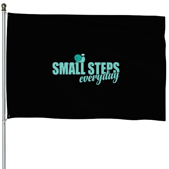 Small Steps everyday Snail Animal House Flags