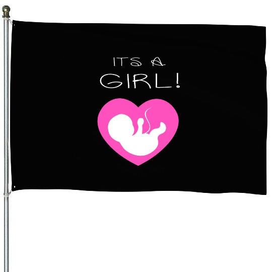 Its a girl thanksgiving Christmas House Flags
