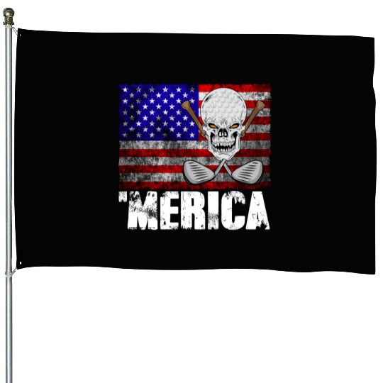 Merica Golf House Flags