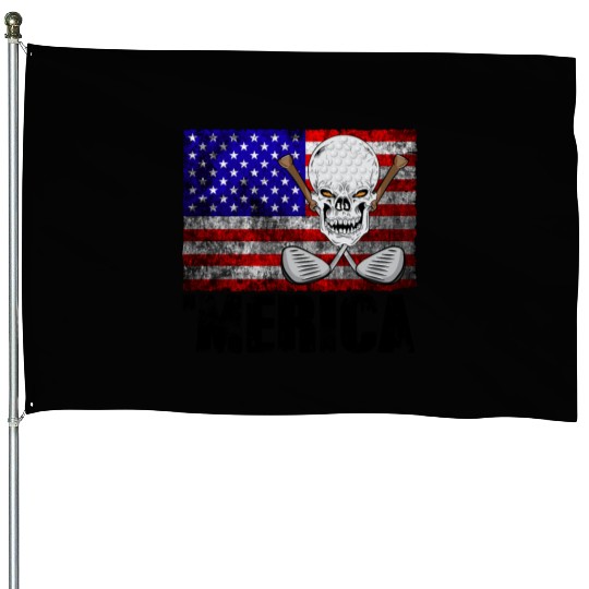 Merica Golf House Flags