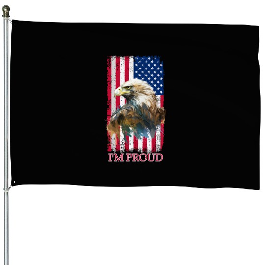 American patriotic symbols of national pride - fla House Flags