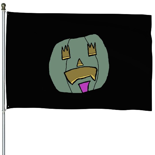 Halloween Pumpkin Jack o lantern 2 House Flags