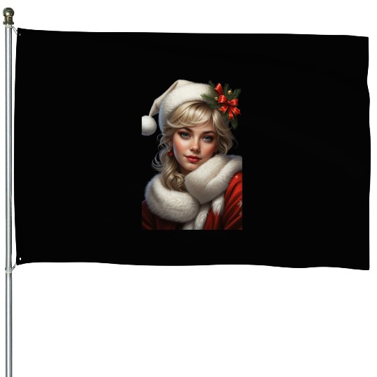 Christmas Style girl cool stickers House Flags