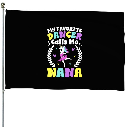 Ballet Dance Ballerina House Flags