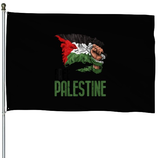 FREE PALESTINE FLAG GAZA House Flags