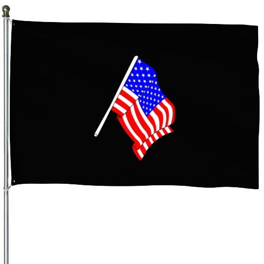 Flag of USA, stars and stripes House Flags