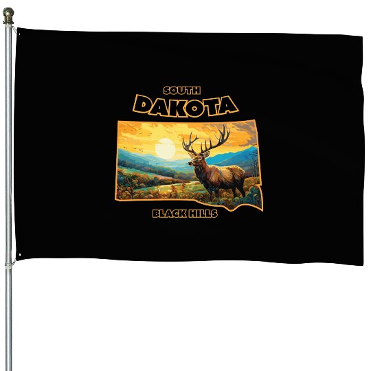South Dakota - Elk House Flags