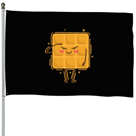 Waffle salutes Pastry Snack House Flags