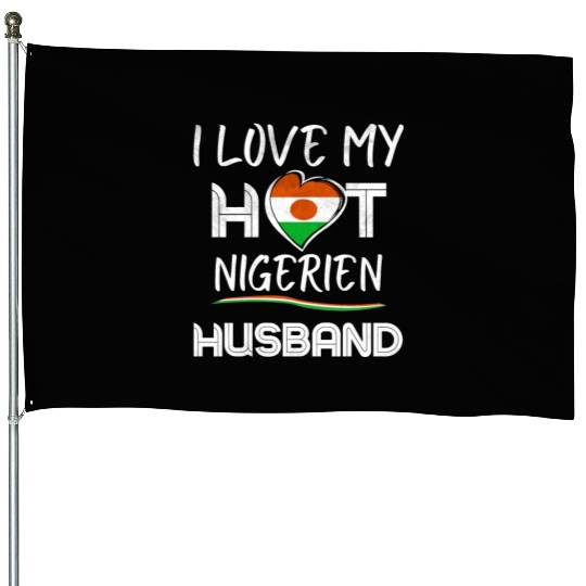 Nigerien Husband Proud Wife House Flags