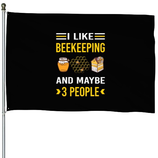 3 People Beekeeping Beekeeper Apiculture House Flags