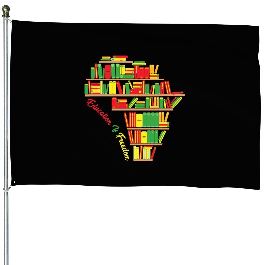 Education Is Freedom Juneteenth Reading Book Lover House Flags