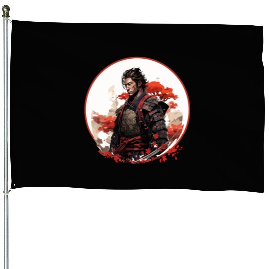 Brave Samurai House Flags