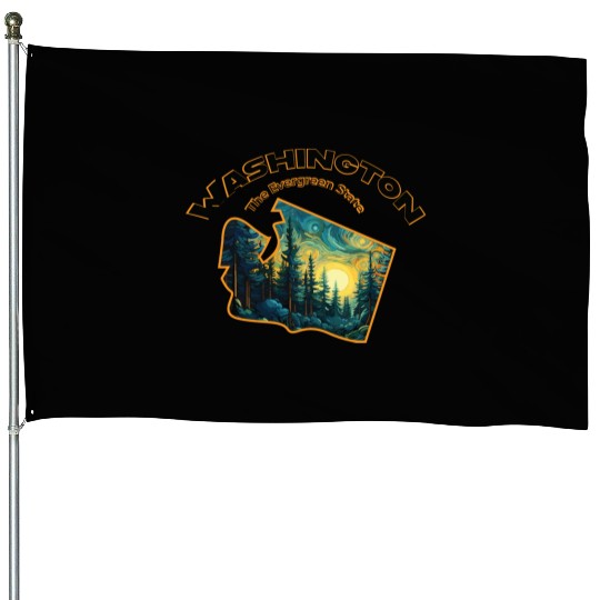 Washington Wildlife - evergreen House Flags