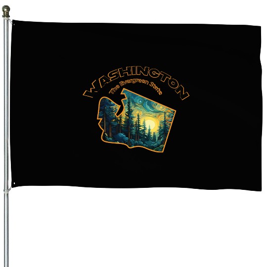 Washington Wildlife - evergreen House Flags