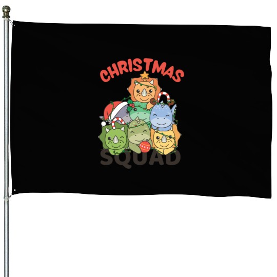 Dinosaur Christmas Tree Christmas Squad Dinos House Flags