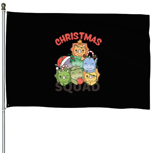 Dinosaur Christmas Tree Christmas Squad Dinos House Flags