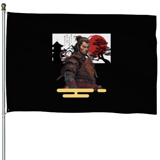 Brave Samurai House Flags