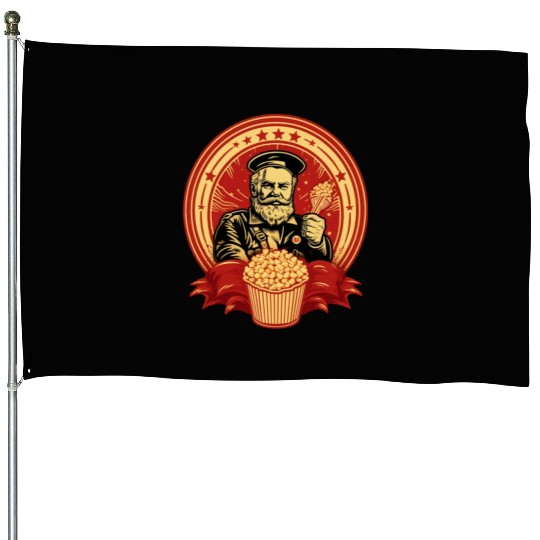 Popcorn Communist Propaganda #1 House Flags