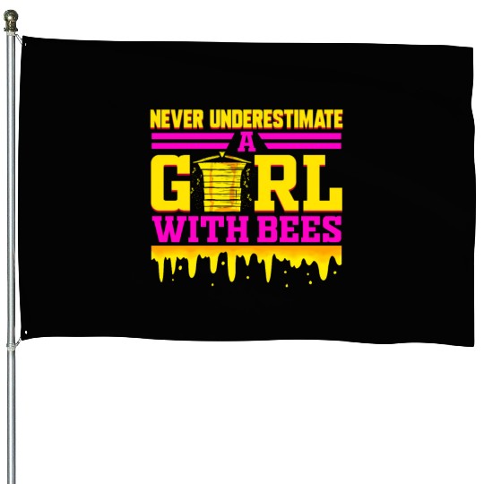 Beekeeper Funny Bee Gift for Girls Honey House Flags