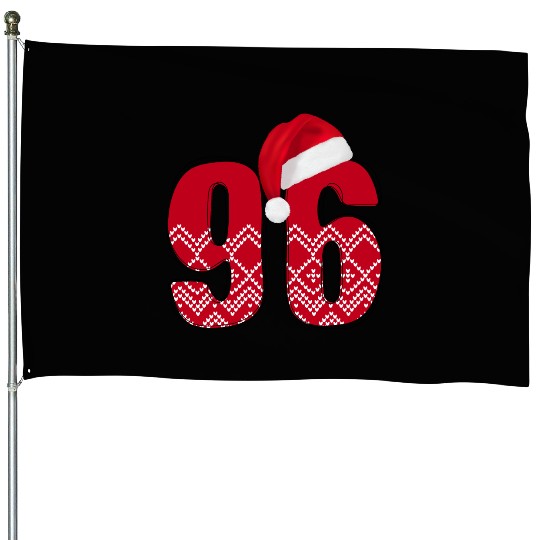 96 Christmas Birthday - Number Ninety Six House Flags