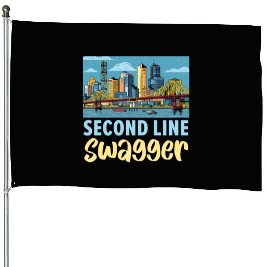 New Orleans Louisiana USA America United States House Flags