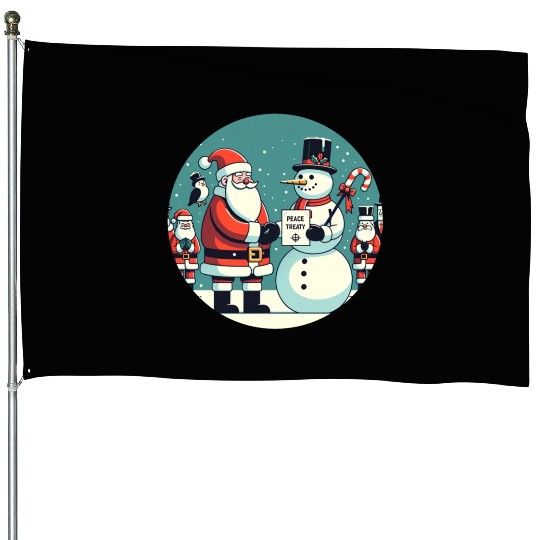 North Pole Alliance - Peace Treaty & Winter Unity House Flags