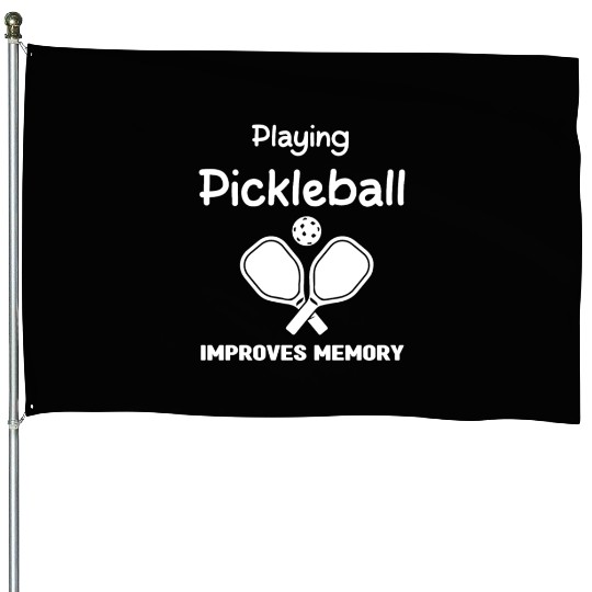 Playing Pickleball Improves Memory House Flags