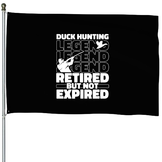 Duck Hunting Retired House Flags