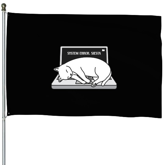 System Error. Siesta - Sleeping Cat Programmer House Flags