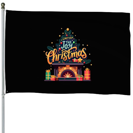 The Joy Christmas House Flags