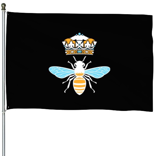 Queen Bee Crown Women Hive Beekeeping Bee Women House Flags