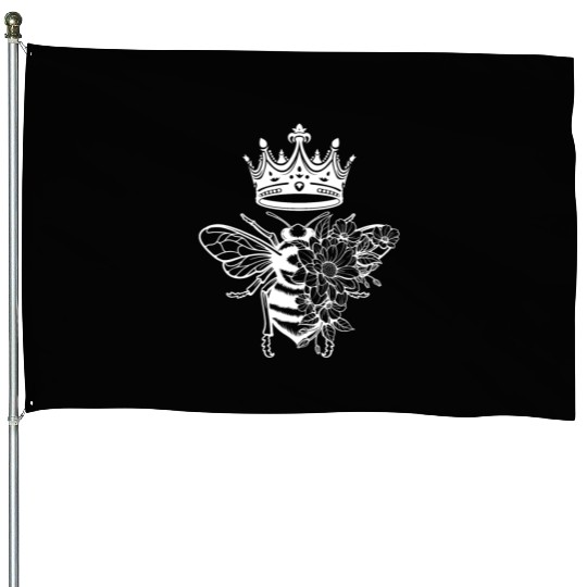 Queen Bee Crown Women Hive Beekeeping Bee Women House Flags